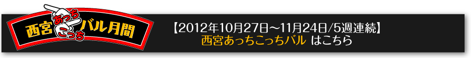 西宮あっちこっちバル（2012年10月27日～11月24日/5週連続バル）